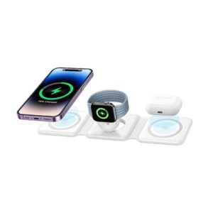 6eddacb2051776422558 3 IN 1 15W FAST WIRELESS MAGNETIC CHARGING PAD FOR IPHONE, AIRPODS, SMARTWATCH
